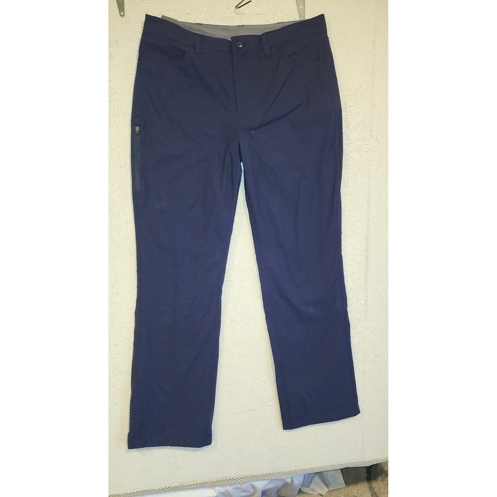 Eddie‎ Bauer Guide Pro Pants Mens 36x32 Navy Blue Hiking Outdoor